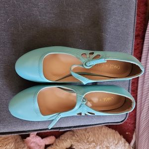CHASE AND CHLOE BABY BLUE PUMPS